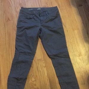 Loft modern skinny jeans blue polka dot